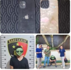 Polsek Tenggarong Tangkap Pelaku Pencurian iPhone di Parkiran Alfamart