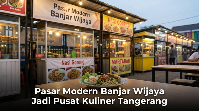 Pasar Modern Banjar Wijaya Jadi Pusat Kuliner Tangerang