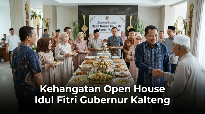 Kehangatan Open House Idul Fitri Gubernur Kalteng